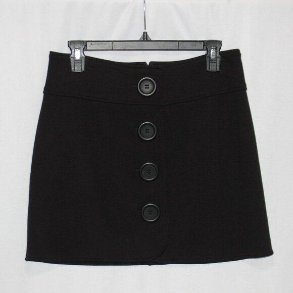 Ideology Black Size 4 Skirt w/Large Buttons - Picture 1 of 10
